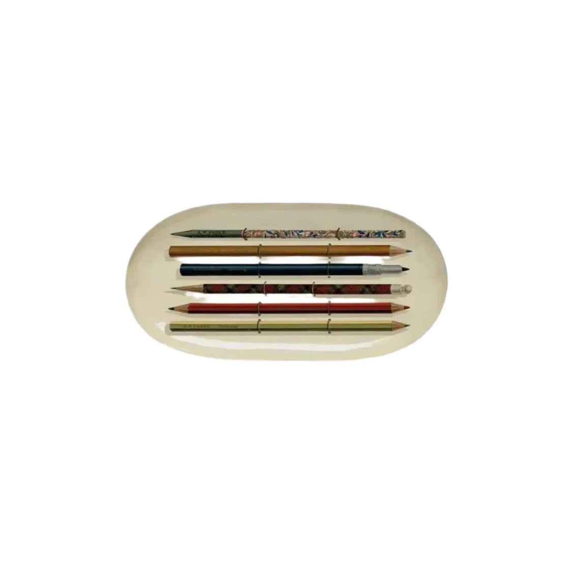 Vintage Pencils | Oval Enamel Tray