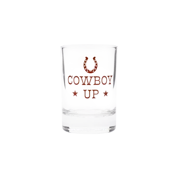 Cowboy Up Shot Glass