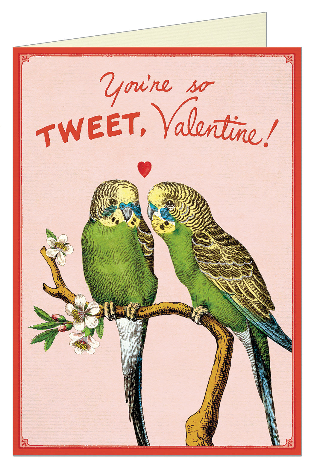 Lovebirds Greeting Card Blank