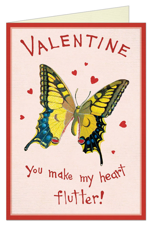 Valentine Butterfly Greeting Card Blank