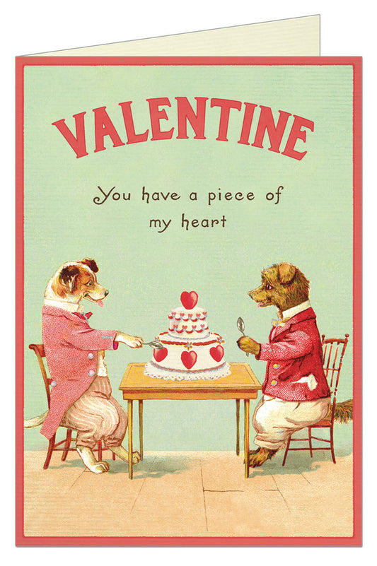 Valentine Dogs Greeting Card Blank