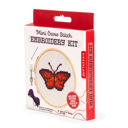 Mini Cross Stitch Embroidery Kit | Butterfly