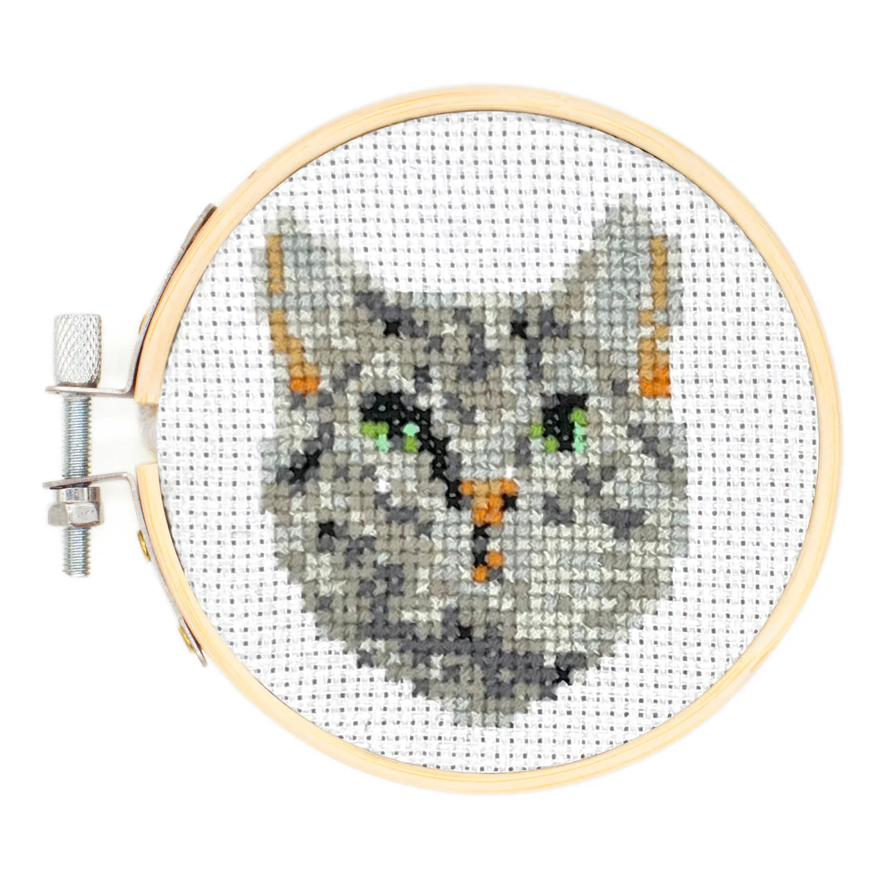 Mini Cross Stitch Embroidery Kit | Cat