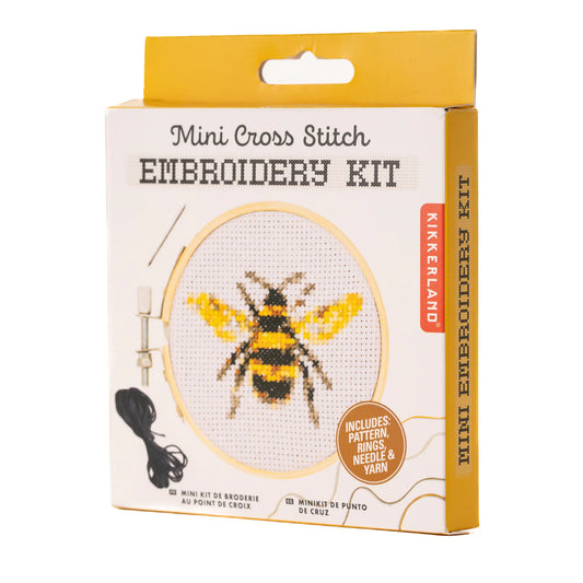 Mini Cross Stitch Embroidery Kit | Bee