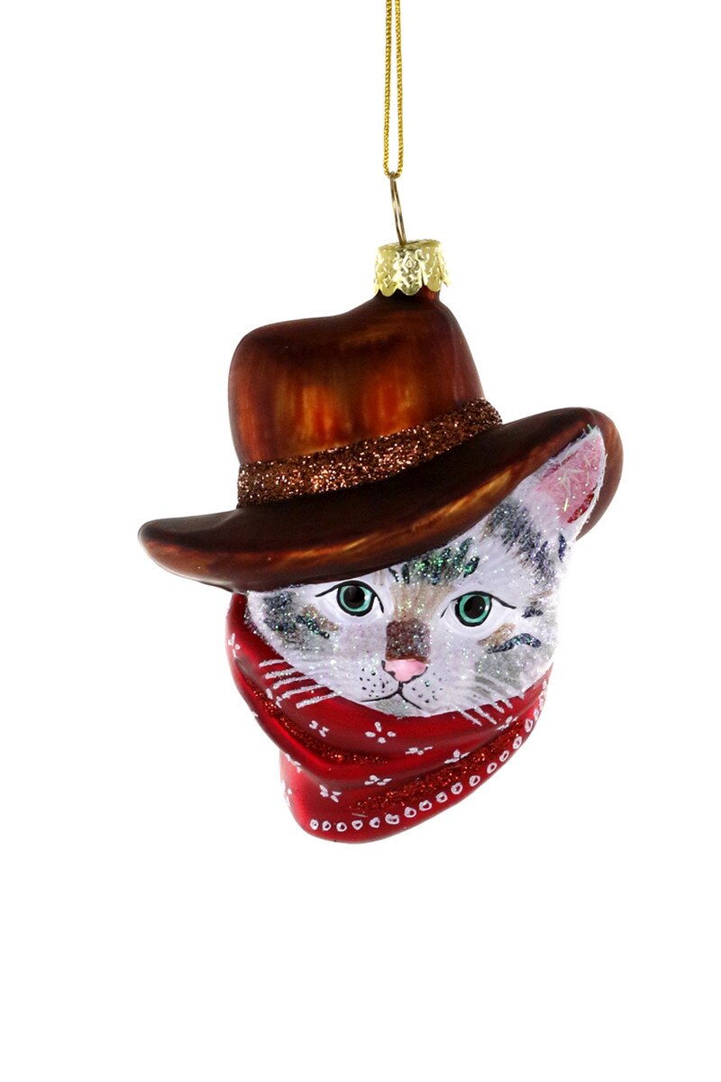 Cowboy Kitty Ornament