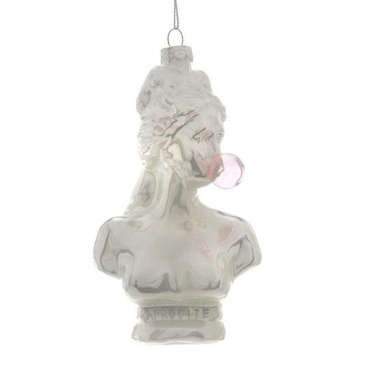 Classical Bust with Bubble Gum Ornament - Grey