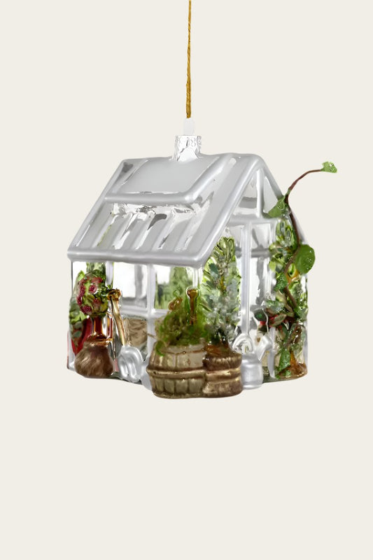 Silver Greenhouse Ornament