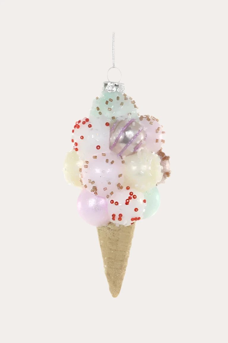 Deluxe Ice Cream Cone Ornament