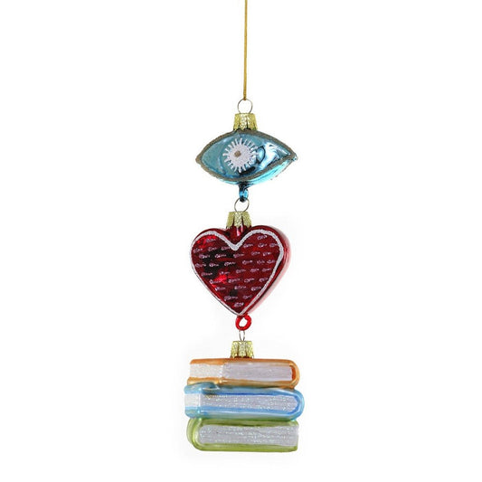 I Heart Books Ornament