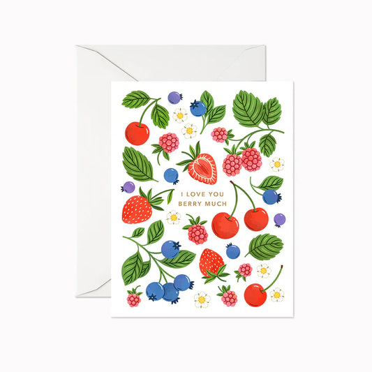 I Love You Berry Much | Greeting Card