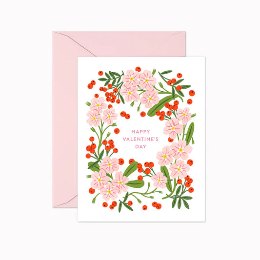 Happy Valentine's Day Berries | Greeting Card