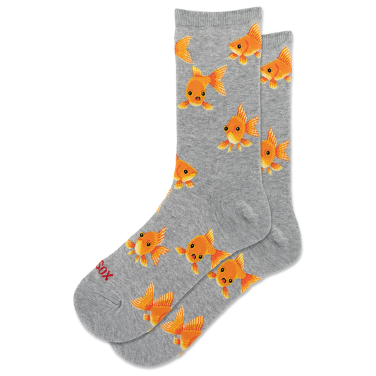 HOTSOX Women's Goldfish Crew Socks