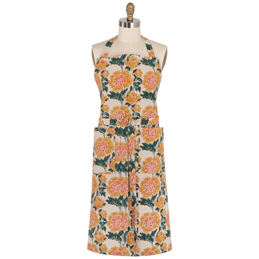 Goldenrise Block Print Apron