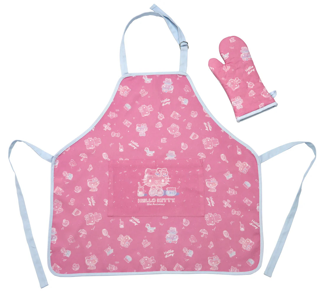 Hello Kitty® 50th Anniversary Adult Apron and Oven Mitt Set