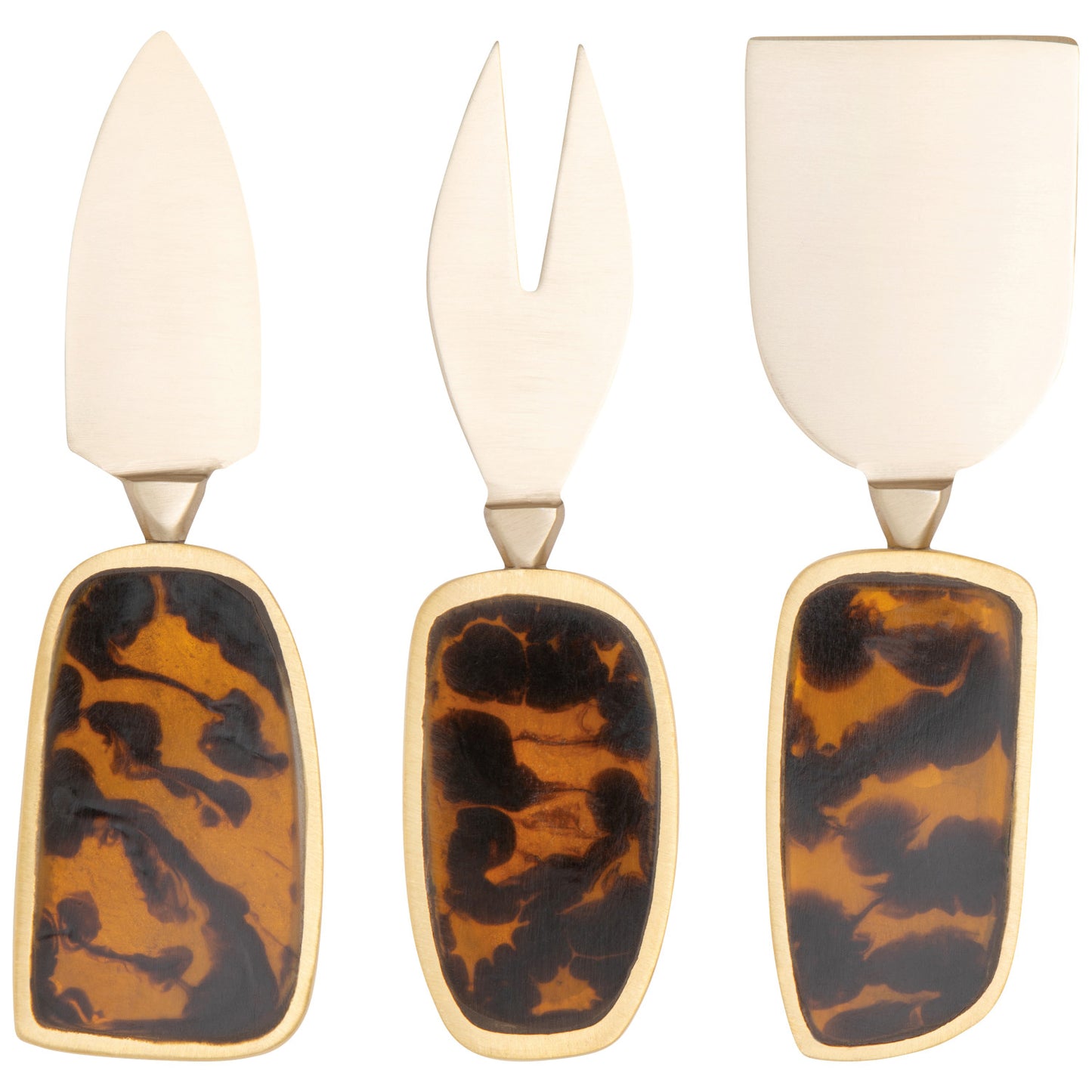 Tortoiseshell Cheese Knives | Set of 3