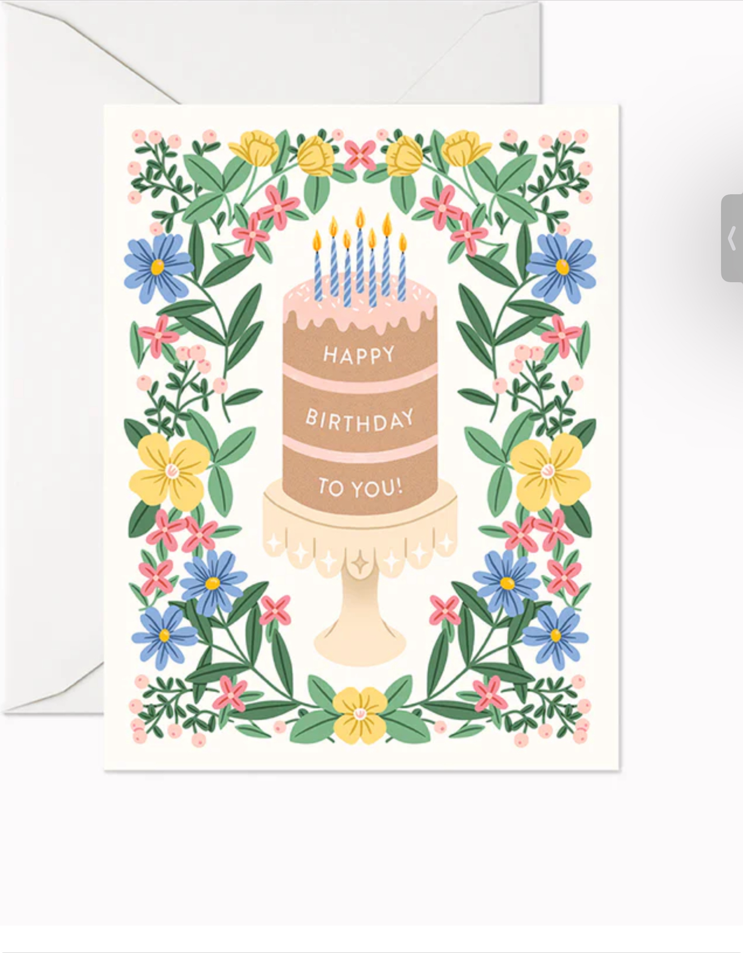 Happy birthday cake card