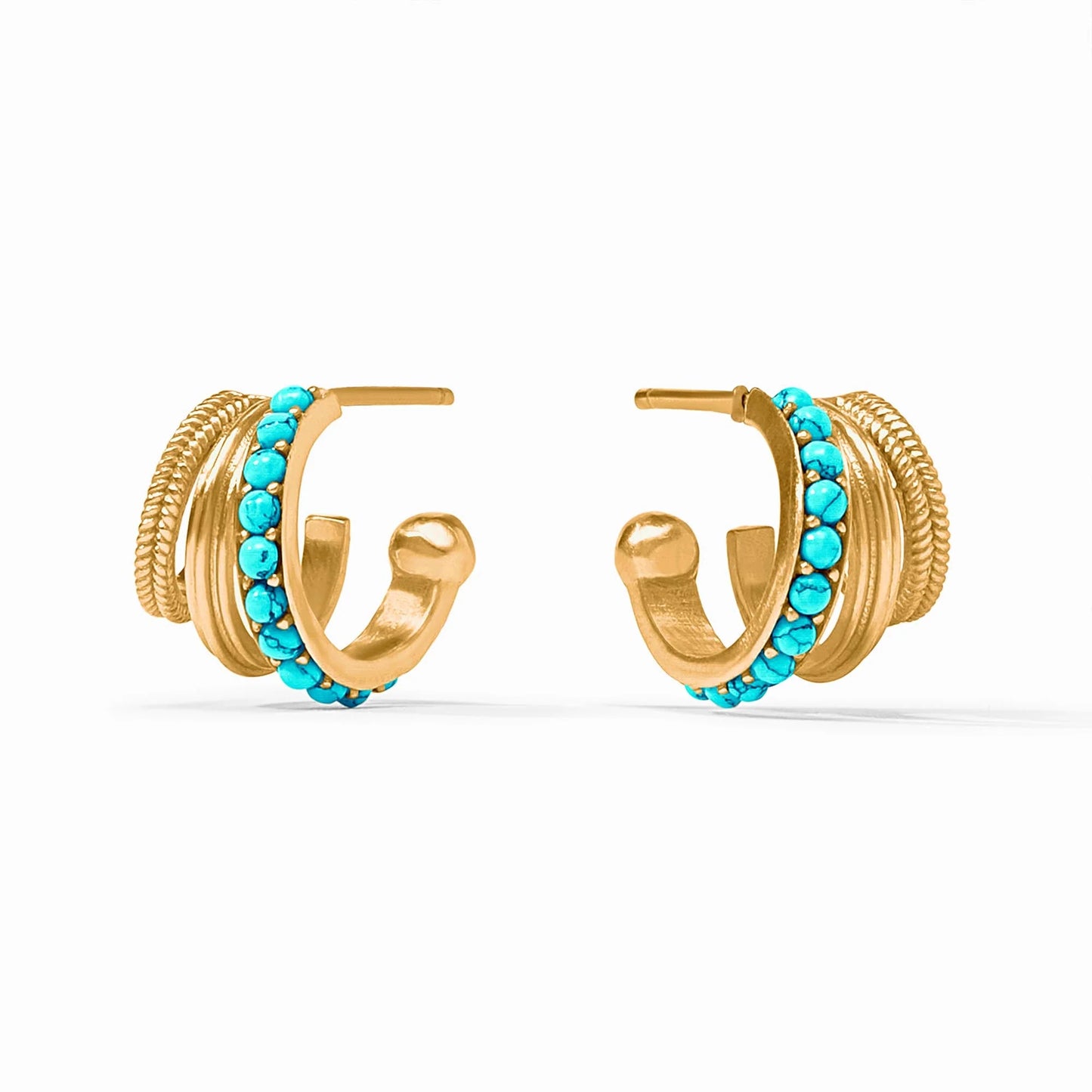 Hydra Triple Hoop Turquoise