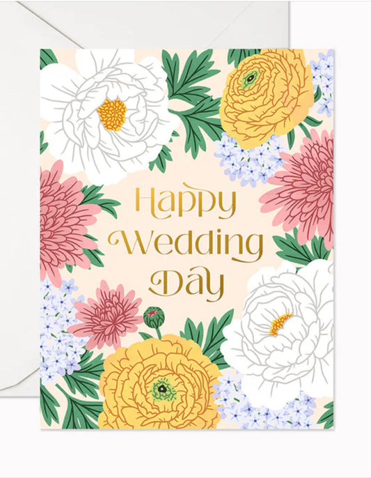 Happy wedding day card