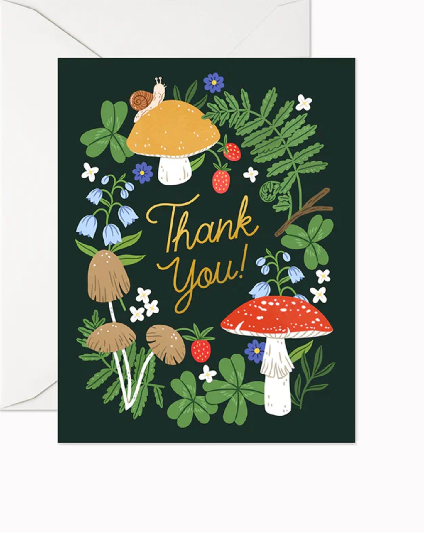 Thank you mushroom card