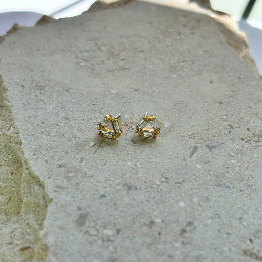 Crystal Matrix Stud Earrings