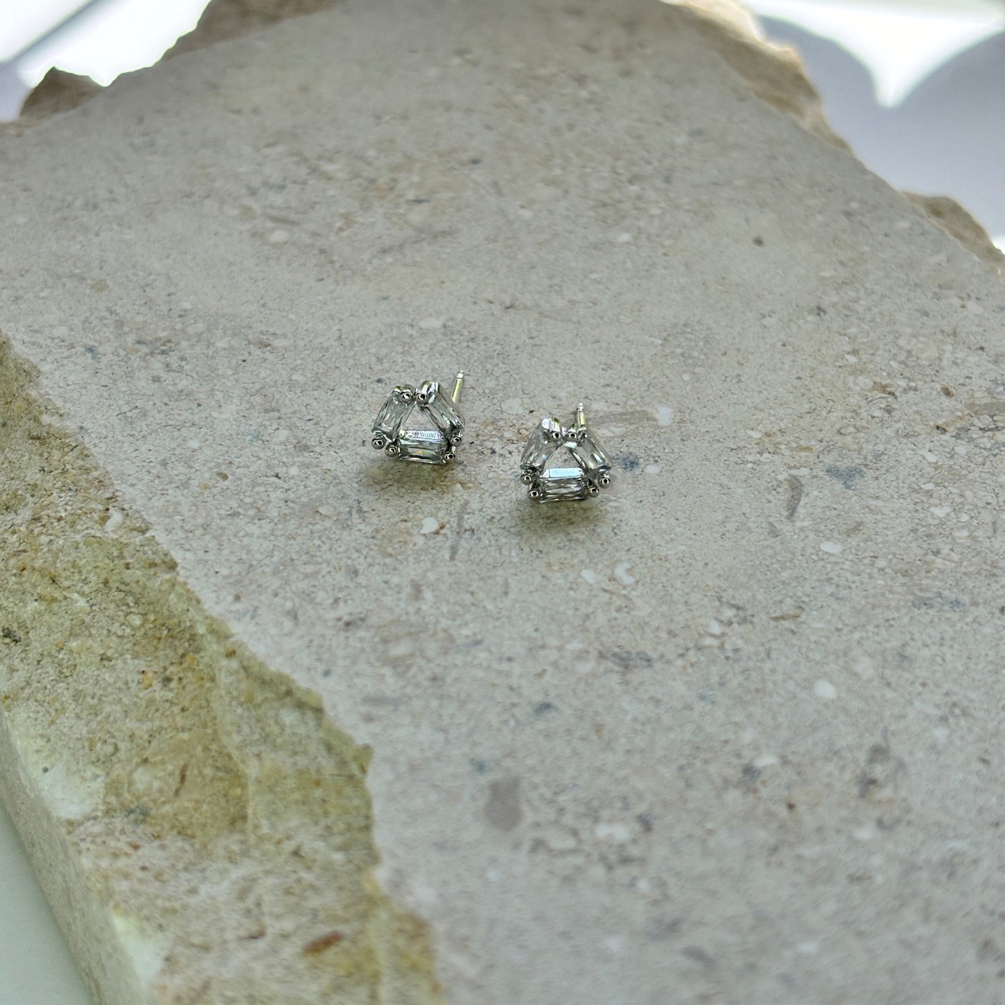 Crystal Matrix Stud Earrings