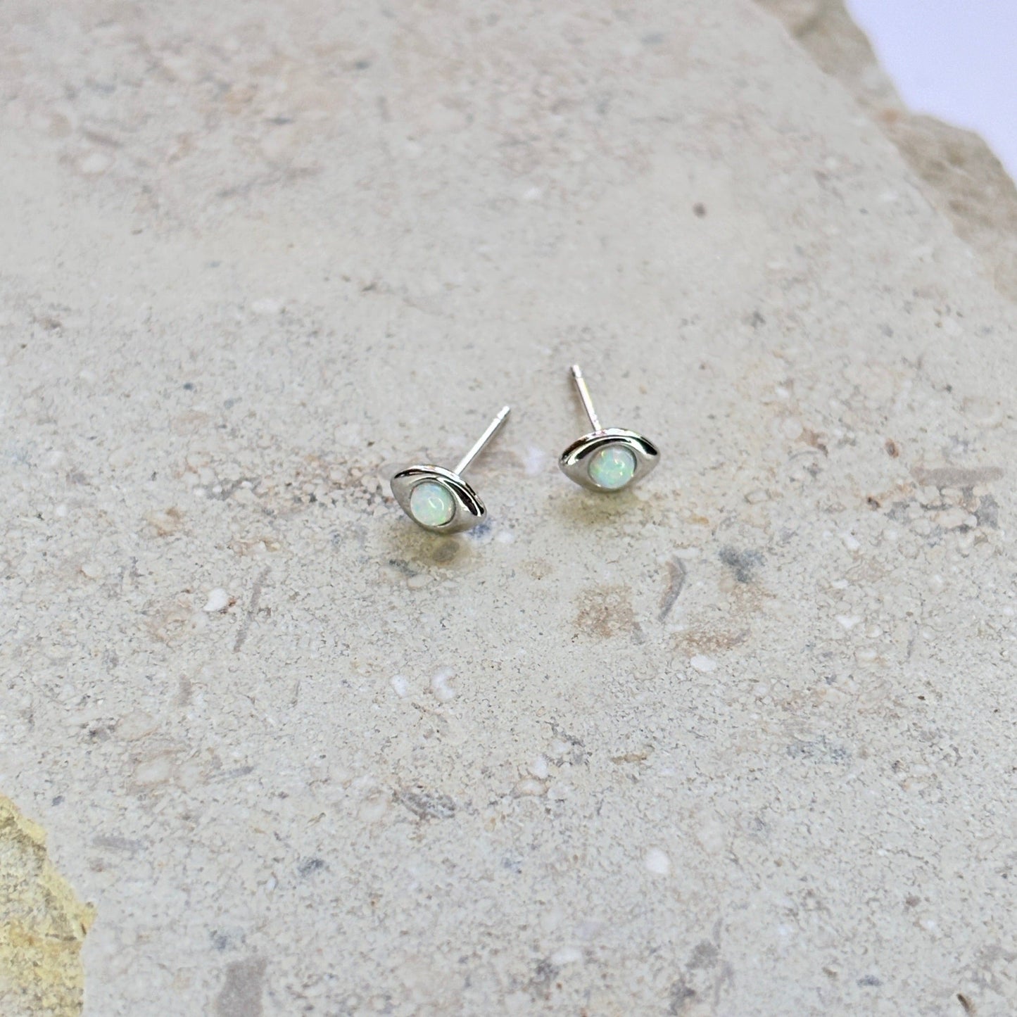 Golden Eye Stud Earrings