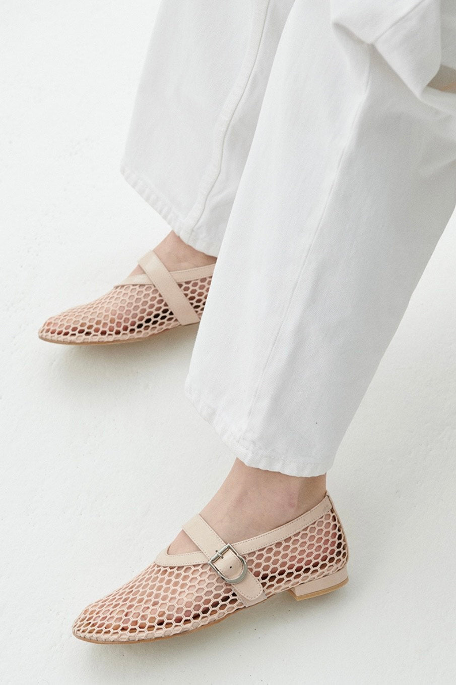 THE MILA Mesh Cutout Flats