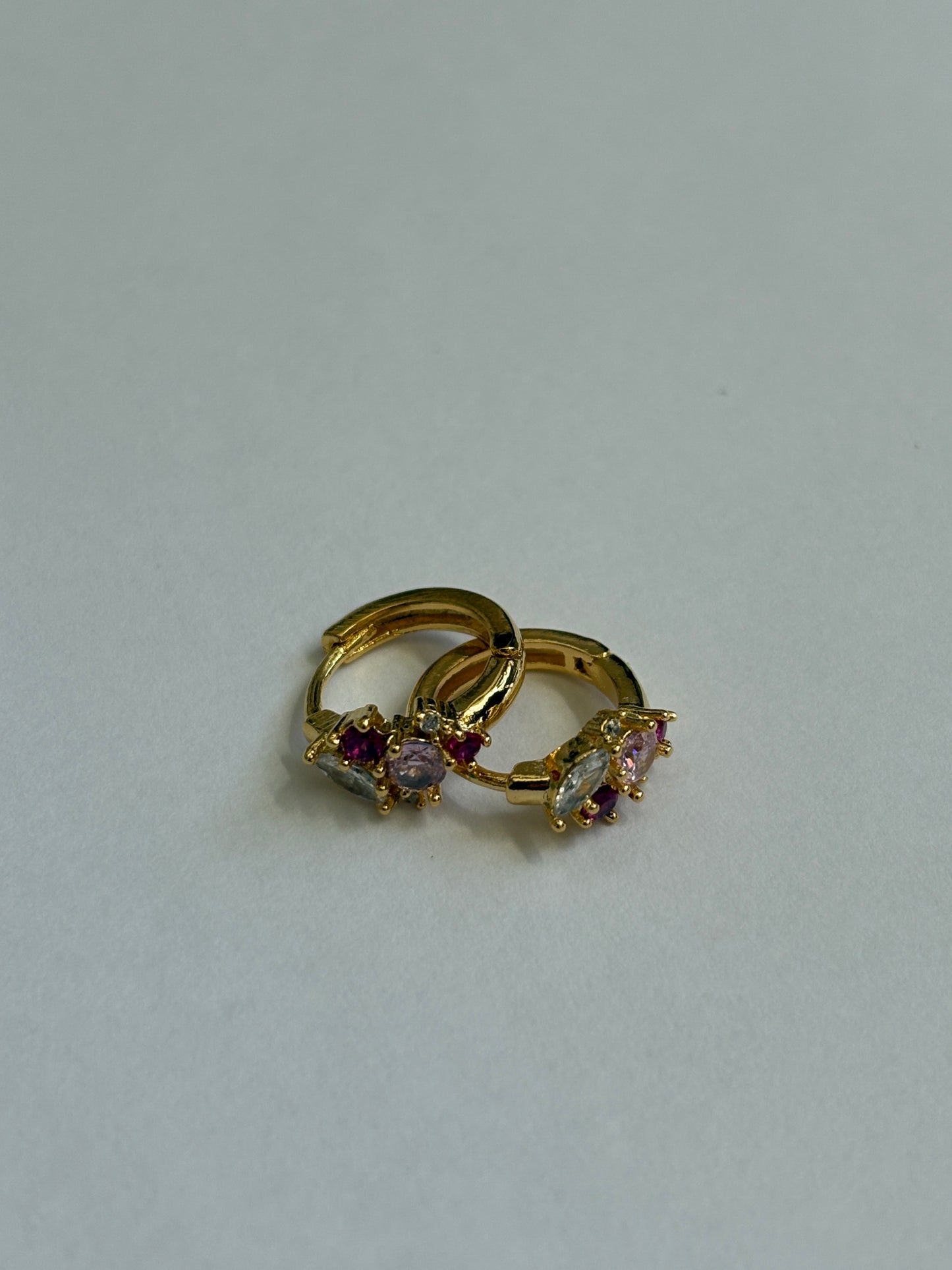 Princess Huggie Hoop Earrings