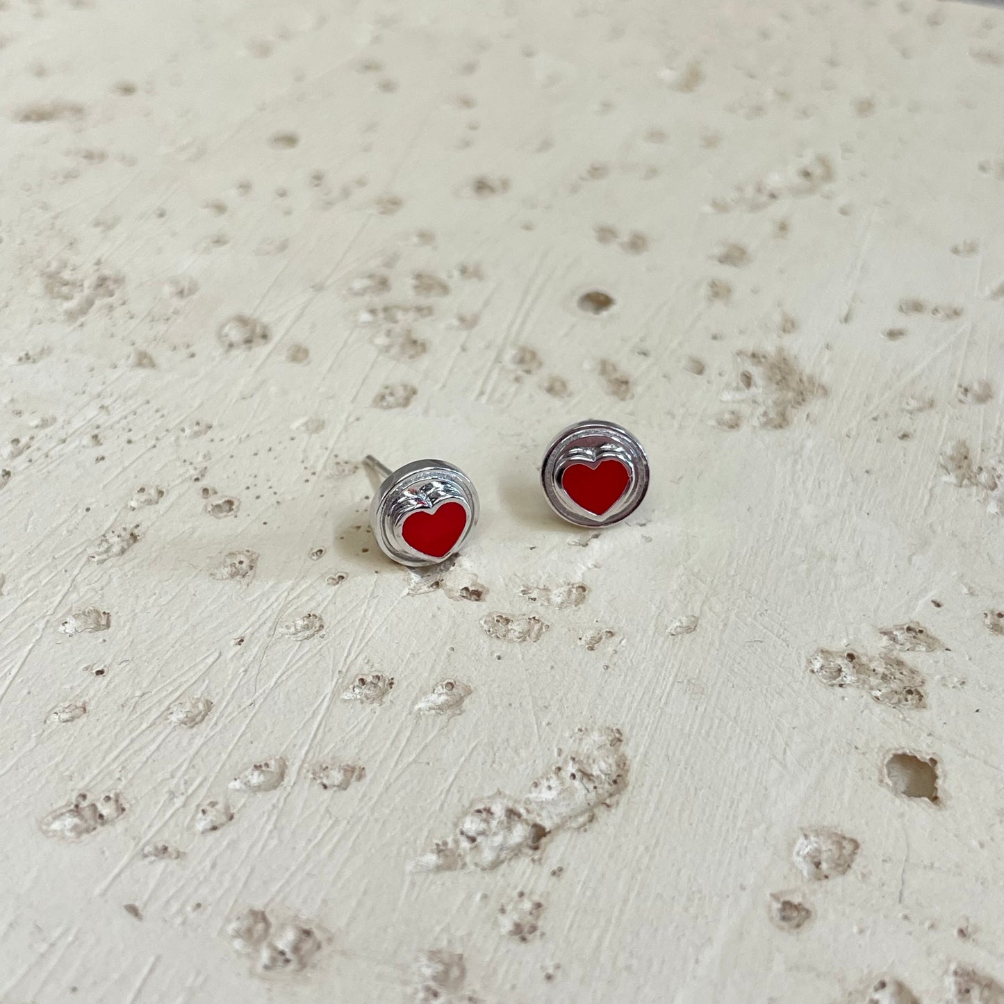 Sweetheart Stud Earrings