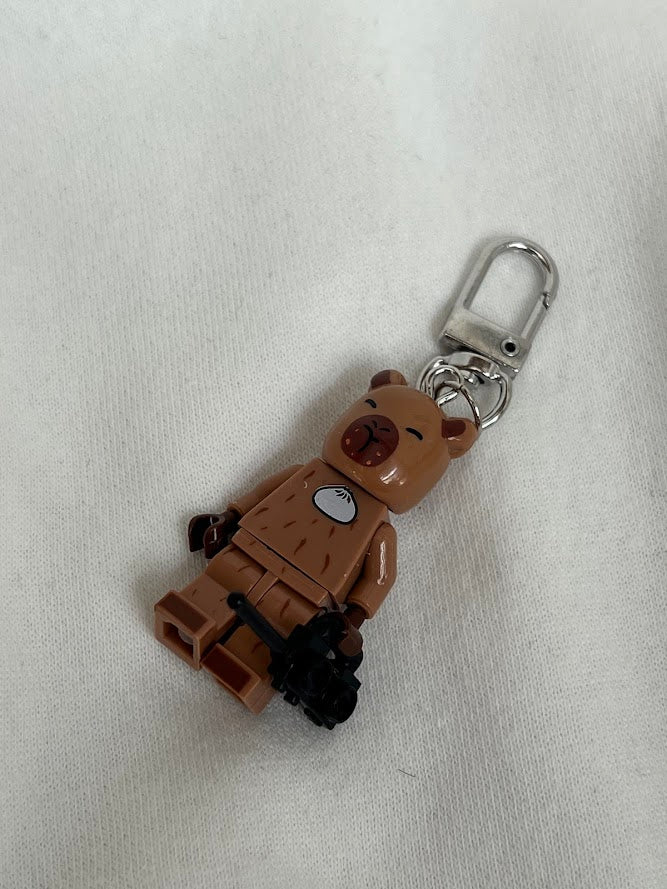 Capybara Lego Keychains