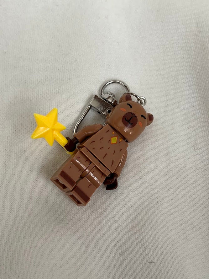 Capybara Lego Keychains