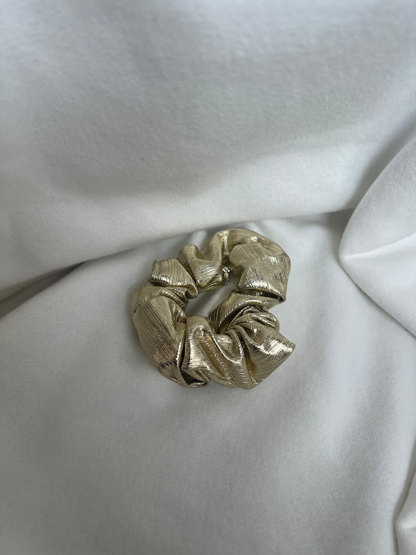Mini Metallic Scrunchy