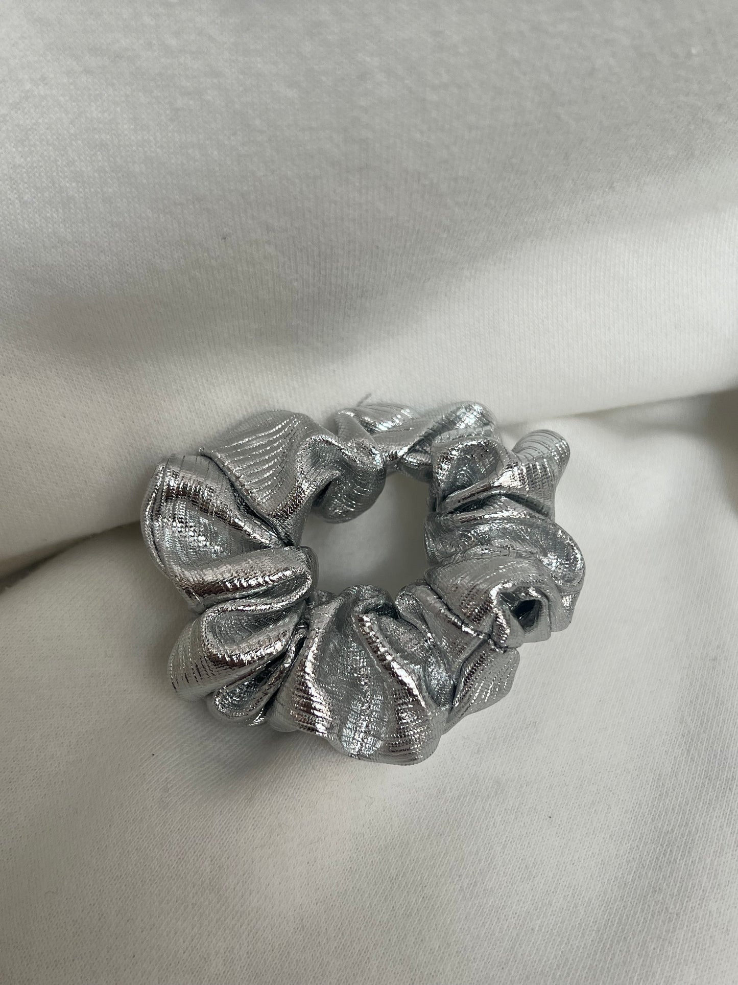 Mini Metallic Scrunchy