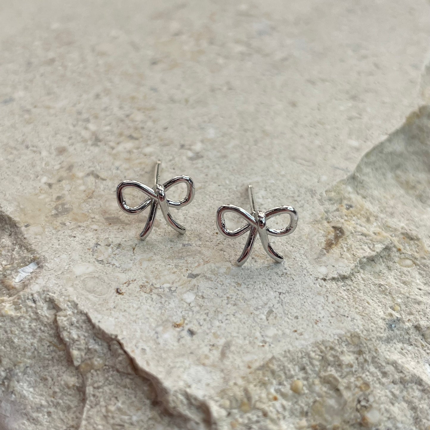 Dainty Bow Stud Earrings