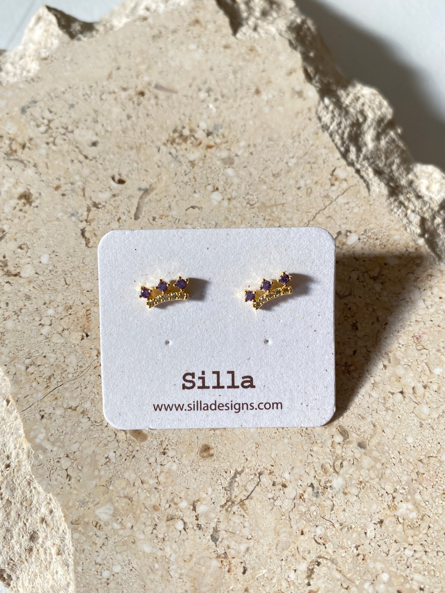 Little Crown Stud Earrings