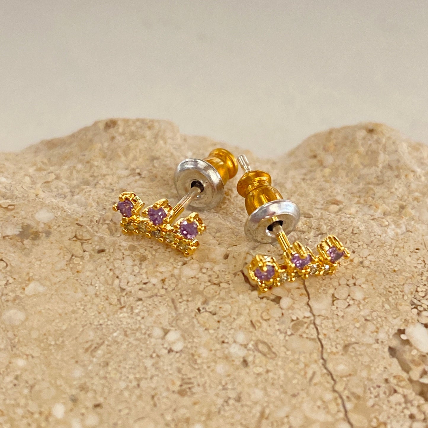 Little Crown Stud Earrings