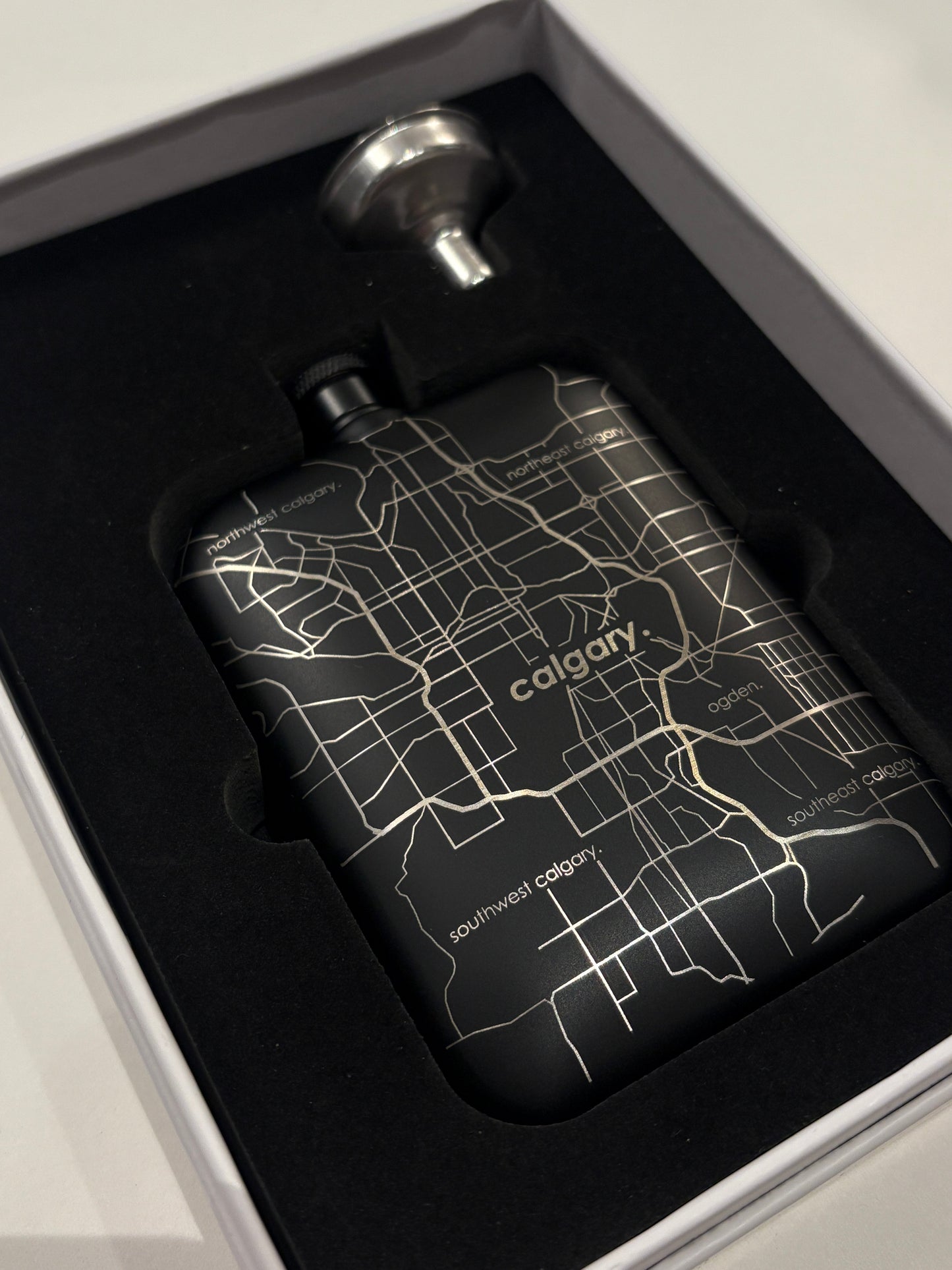 Custom Etched Flask | Calgary Alberta
