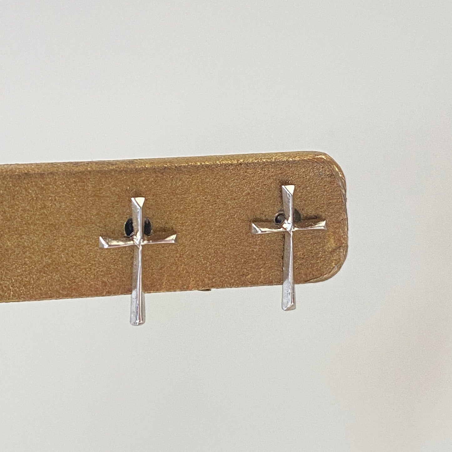 Dainty Cross Stud Earrings