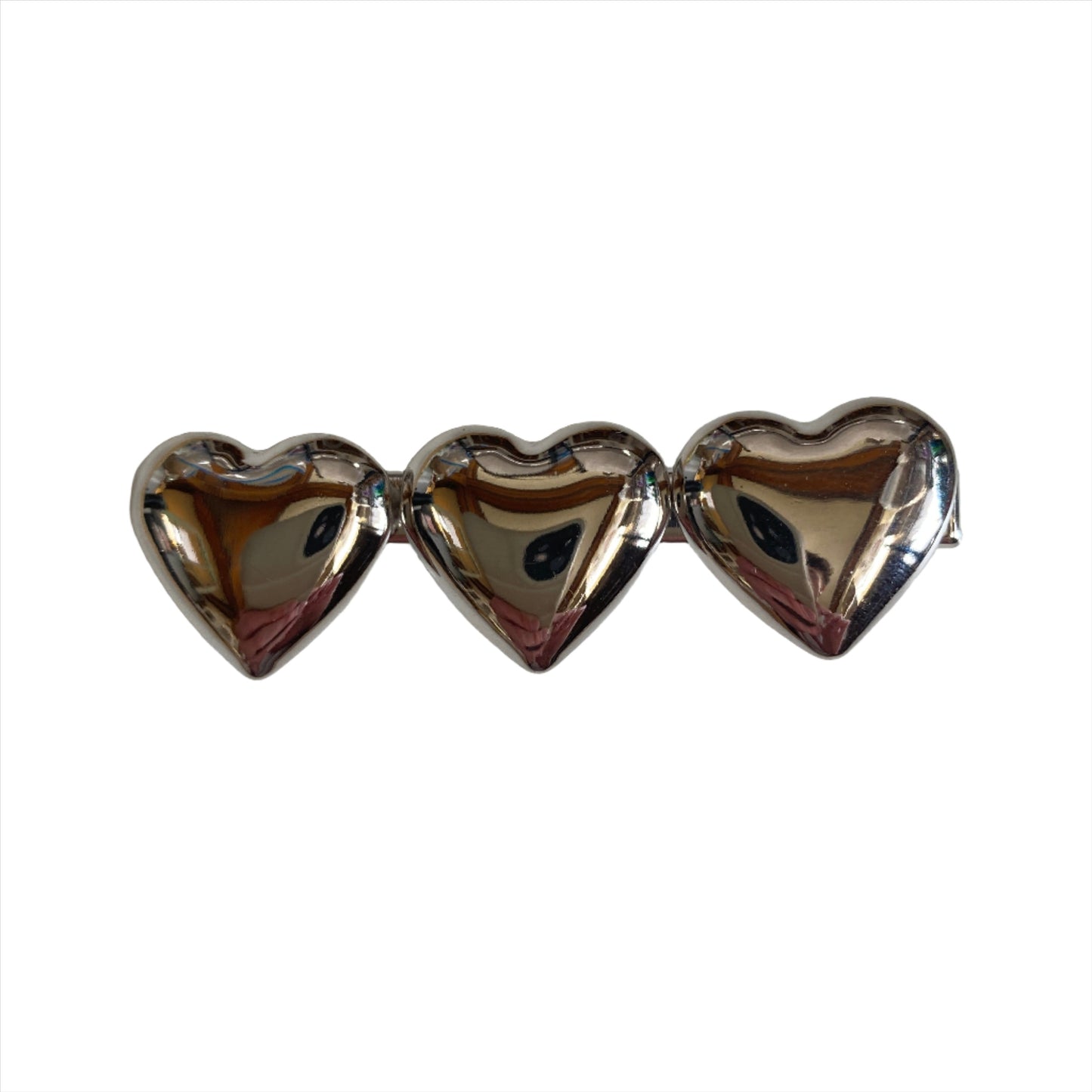 Triple Heart Hair Barrette Set of 2