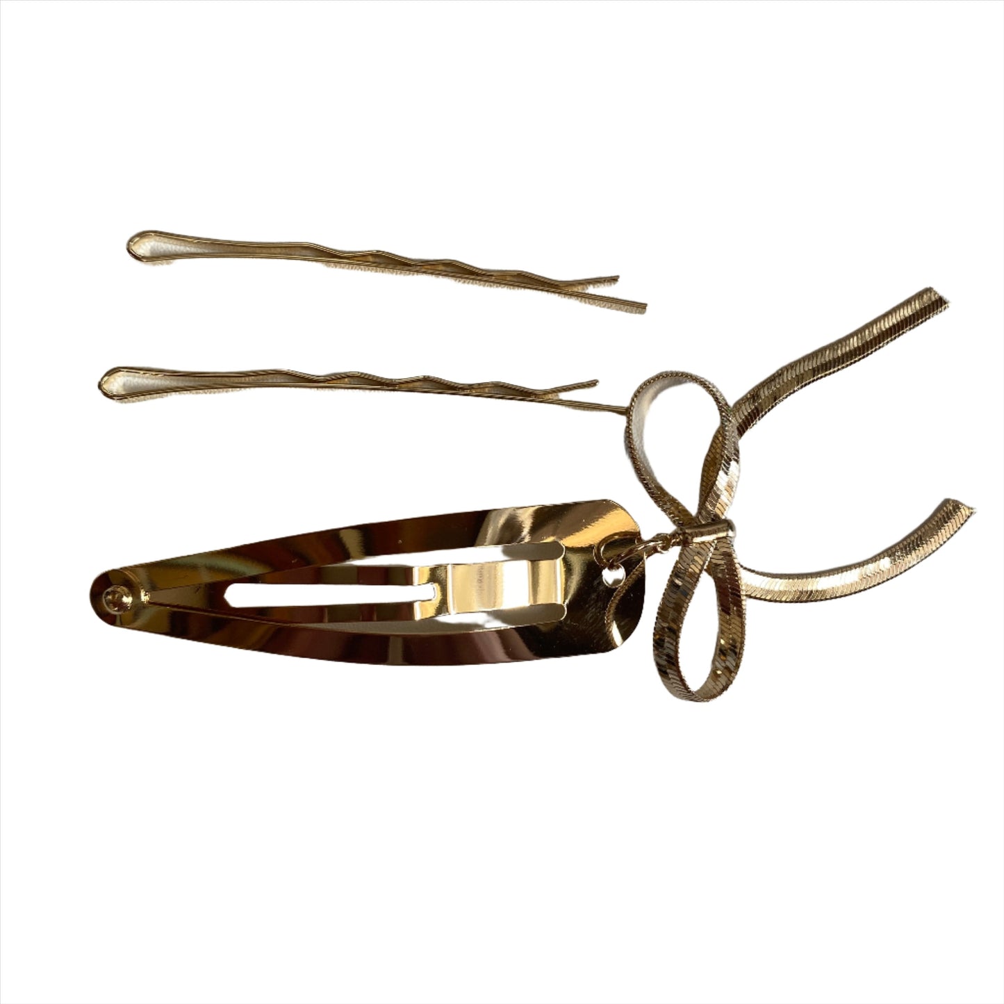 Dangling Metal Bow Barrette | Set of 3