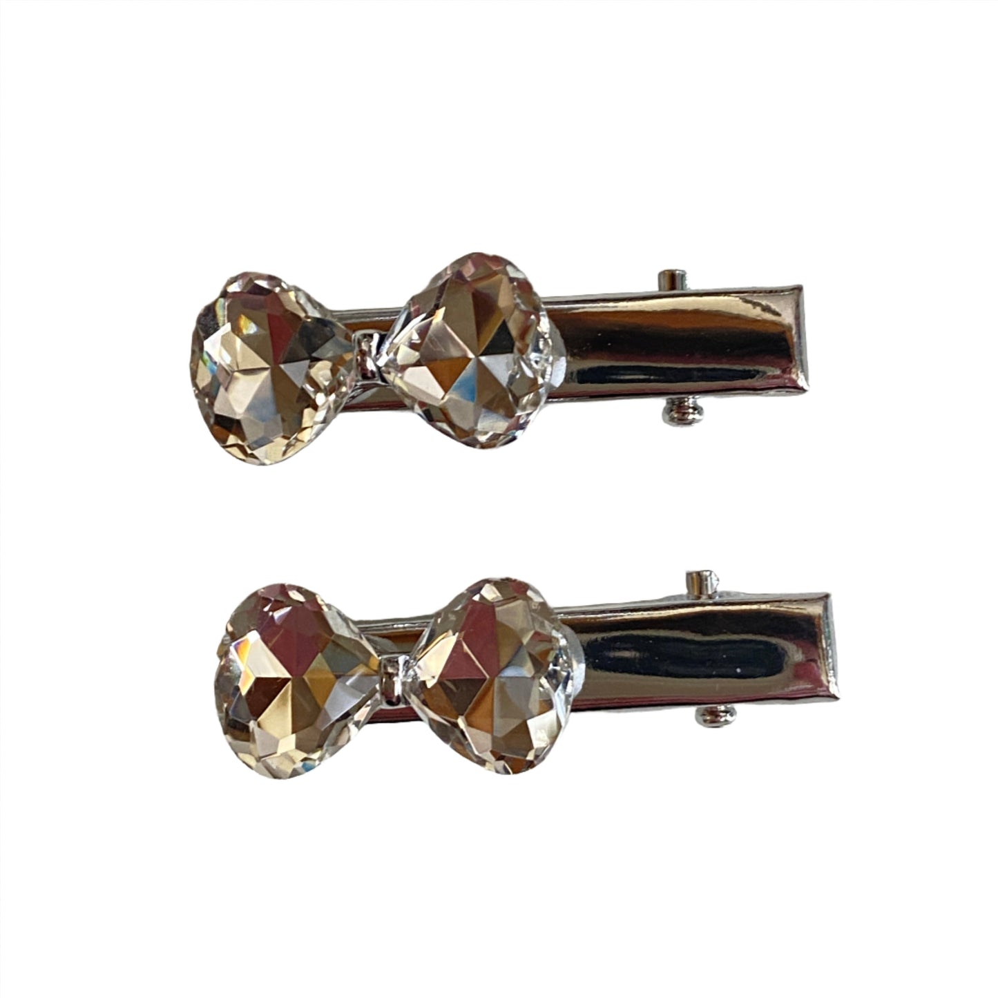 Crystal Hair Bow Barrette | Set of 2