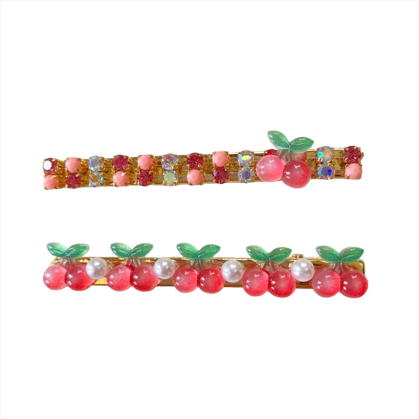 Jeweled Fruit Hair Clip | Set of 2