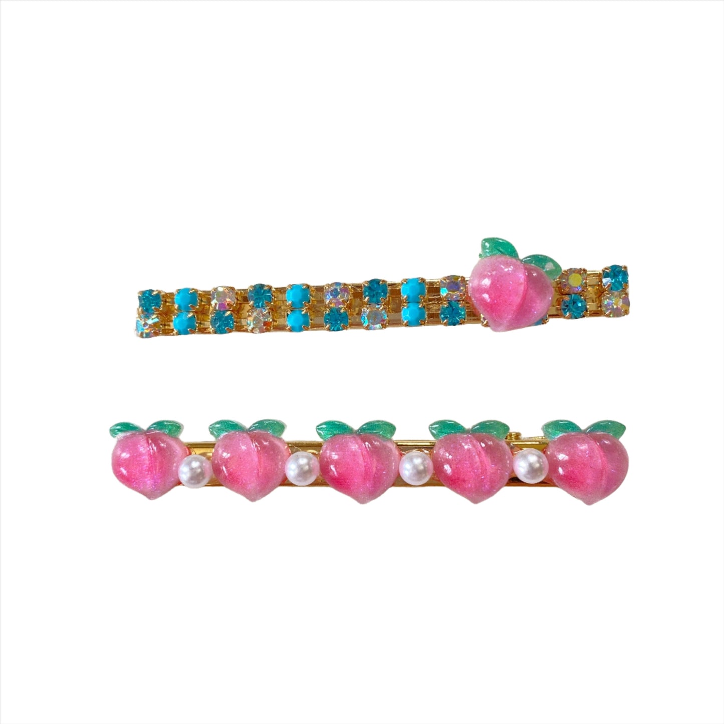 Jeweled Fruit Hair Clip | Set of 2