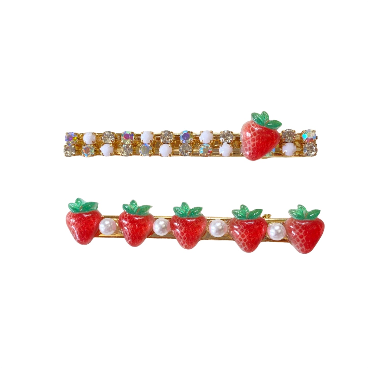 Jeweled Fruit Hair Clip | Set of 2