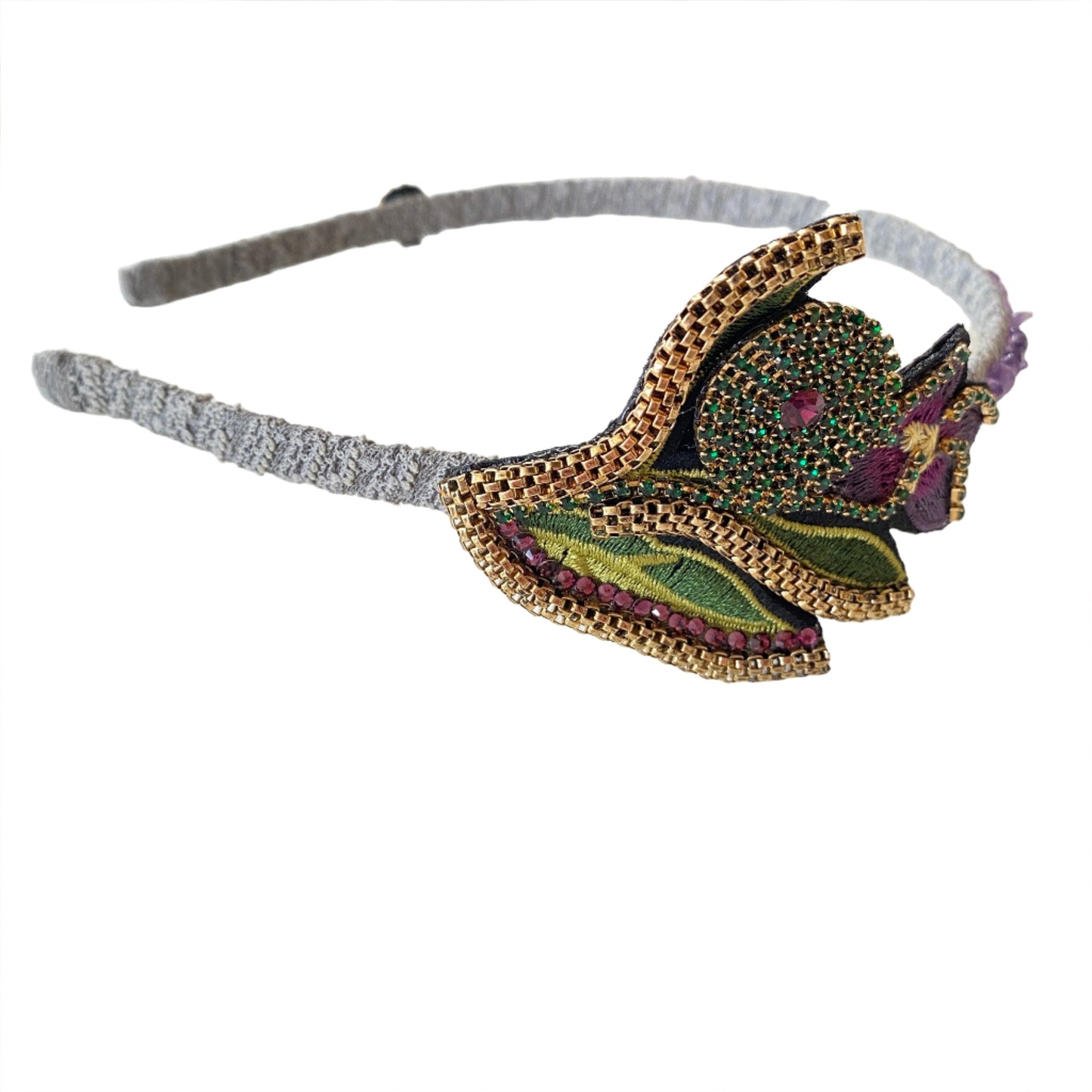 Jeweled Leaf Headband