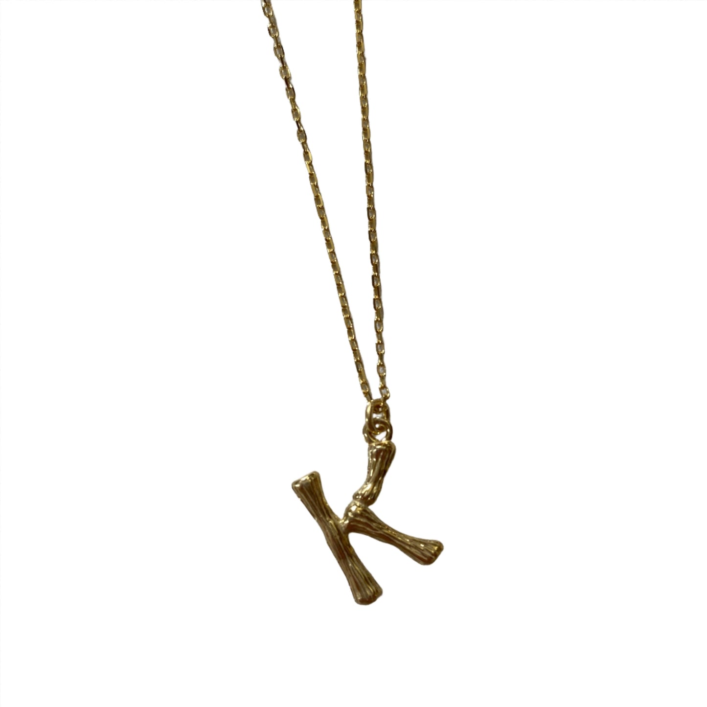 Bamboo Initial Necklace