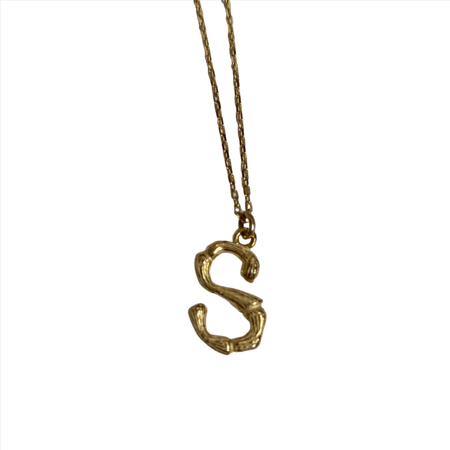 Bamboo Initial Necklace