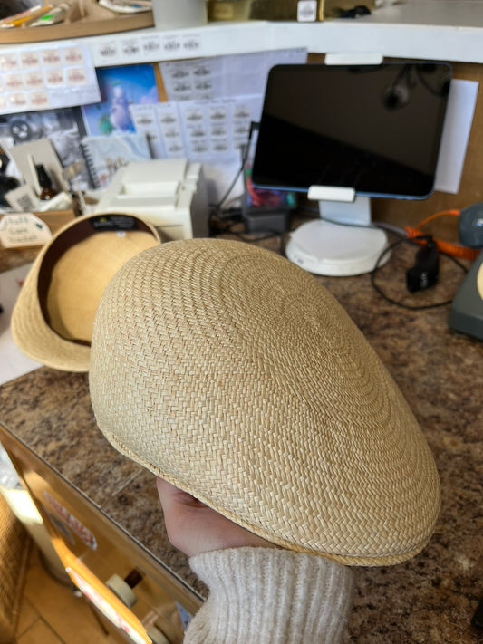 Paper Boy Straw Hat Handmade