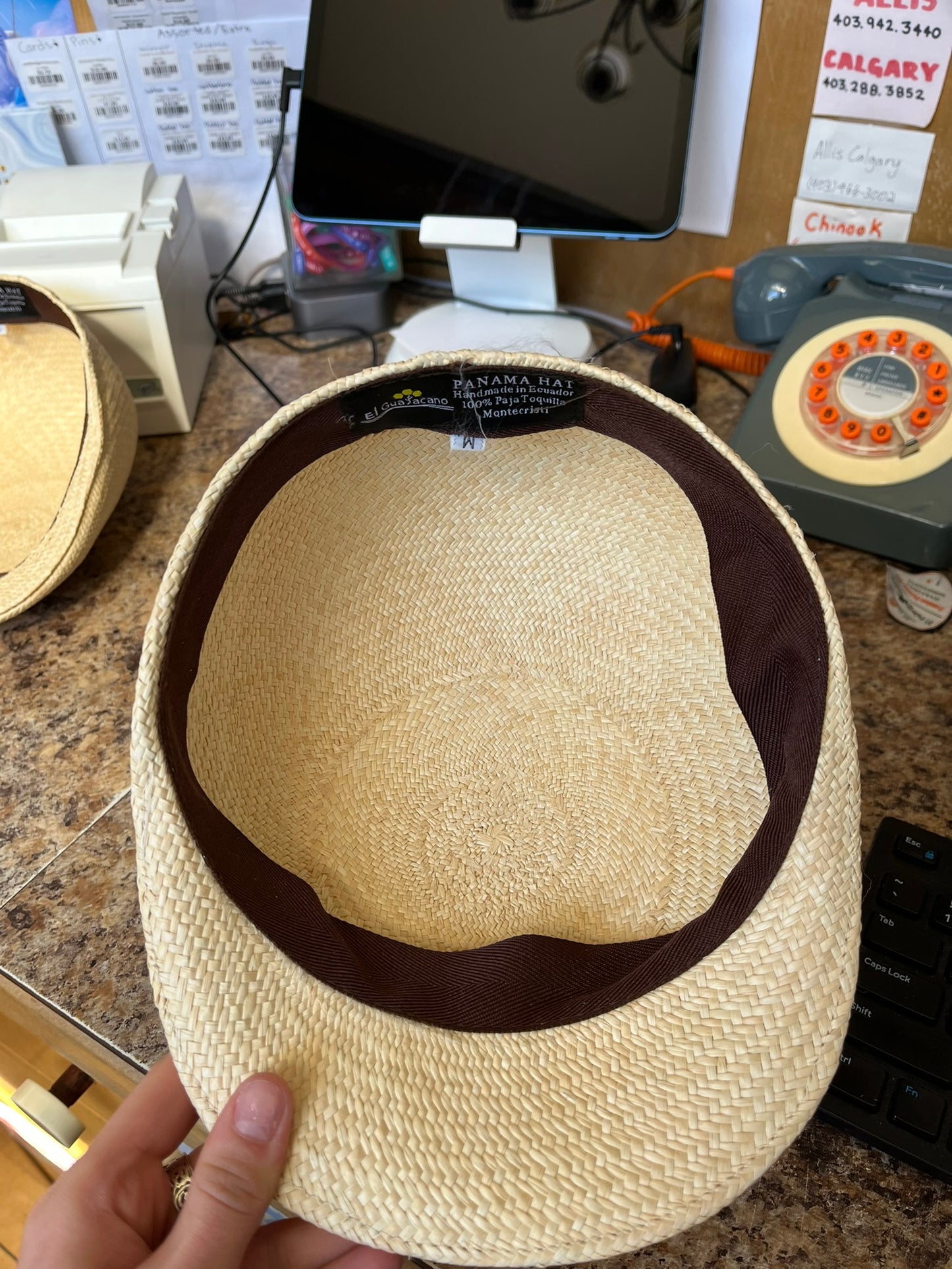 Paper Boy Straw Hat Handmade