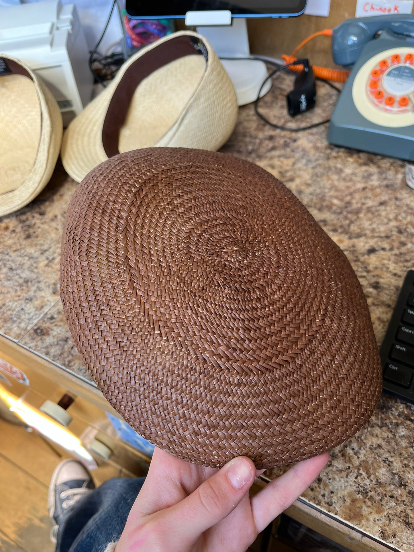 Paper Boy Straw Hat Handmade